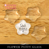 Puffy Glass & Pendant Tray Necklace Kit - 1 Inch Flower Puffy
