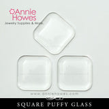 Puffy Glass 25mm 1 Inch Square