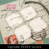 Puffy Glass 25mm 1 Inch Square