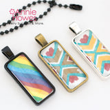 10x25 Puffy Rectangle Pendant Trays 5 Color Options