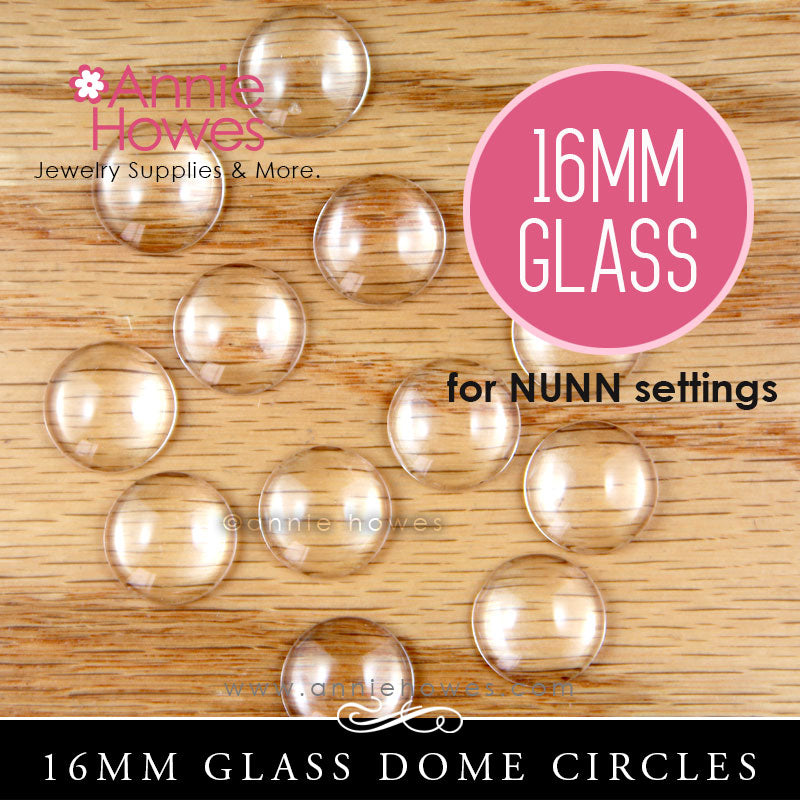 GFX Glamour FX Glass 16mm Circle Domed - Fits NUNN settings