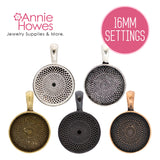 Pendant Trays 16mm Circle