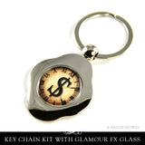 Aanraku Blank Key Holder With Glass - Flower