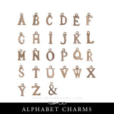 Silver Alphabet Initial Charm Nunn