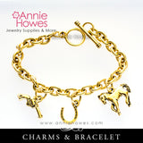 Horseshoe Charm. TierraCast.