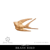 Brass Bird Jewelry Finding. Nunn Design.