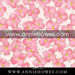 Chiyogami Paper - Blossoms in Pink 4" x 6" sheet. (074)