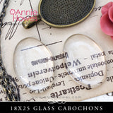 Glass & Pendant Tray Necklace Kit - 18x25 Oval Cabochon Kit