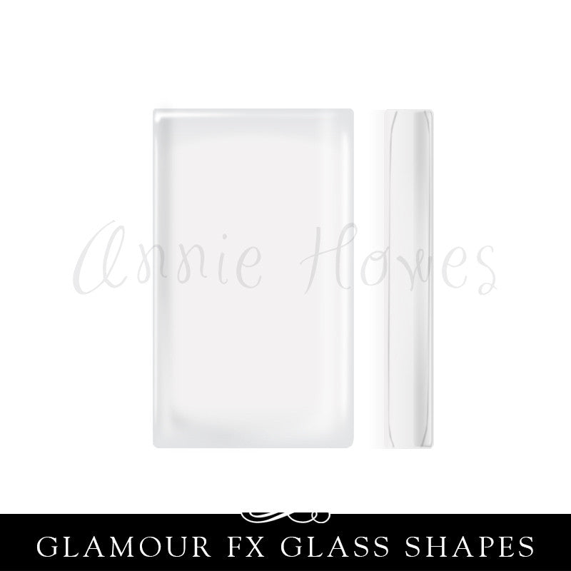 GFX-Glamour FX Glass 20mm x 33mm Rectangle