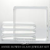 Glass & Pendant Tray Necklace Kit - 1 Inch Square