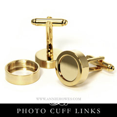 Photo Cuff Links - Gold