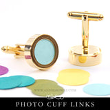 Photo Cuff Links - Gold
