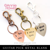 Impressart Guitar Pick Metal Stamping Blanks - Metal Color Options