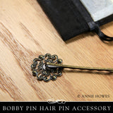 23MM Lace Hair Pin - Vintage Bronze (10 Pack)