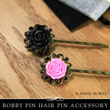 23MM Lace Hair Pin - Vintage Bronze (10 Pack)