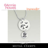 Impressart Metal Stamps - Flying Bat Design Stamp
