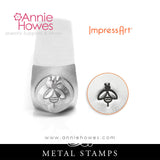 Impressart Metal Stamps - Animal Design Stamp, Horse, Owl, Bumble Bee, Chickadee, Monkey Face, your choice.