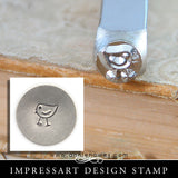 Impressart Metal Stamps - Chickadee Design Stamp