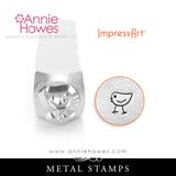 Impressart Metal Stamps - Animal Design Stamp, Horse, Owl, Bumble Bee, Chickadee, Monkey Face, your choice.