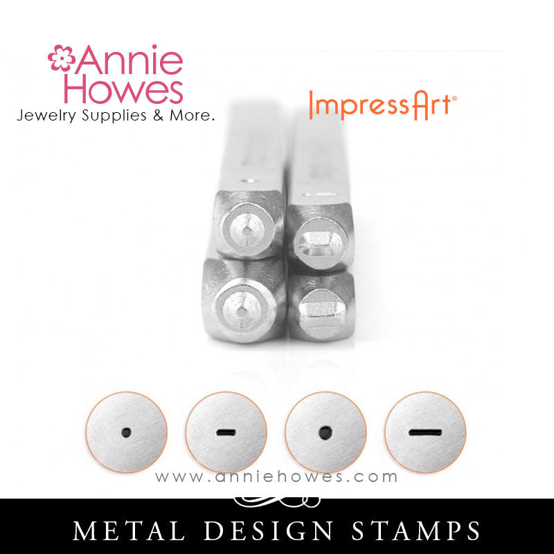 Impressart Metal Stamps - Dots And Dash Stamp Set
