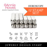 Impressart Metal Stamps - Horoscope 12 Piece Set Design Stamp