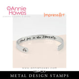 Impressart Metal Stamps - Bicycle Design Stamp