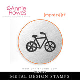 Impressart Metal Stamps - Bicycle Design Stamp