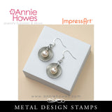 Impressart Metal Stamps - Crosshatch Texture Design Stamp