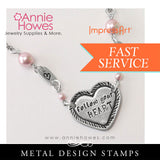 Impressart Metal Stamps - Diagonal Line Border Design Stamp