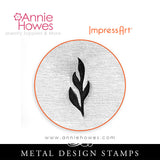 Impressart Metal Stamps - Skinny Leaf Design Stamp