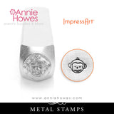 Impressart Metal Stamps - Animal Design Stamp, Horse, Owl, Bumble Bee, Chickadee, Monkey Face, your choice.