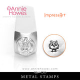 Impressart Metal Stamps - Animal Design Stamp, Horse, Owl, Bumble Bee, Chickadee, Monkey Face, your choice.