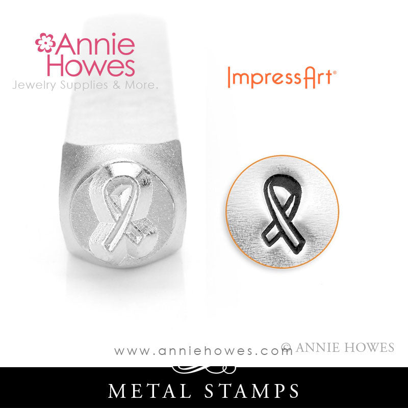 Impressart Metal Stamps - Awareness Ribbon Design Stamp