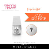 Impressart Metal Stamps - Simple Pine Tree Design Stamp