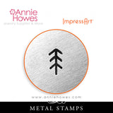 Impressart Metal Stamps - Simple Pine Tree Design Stamp