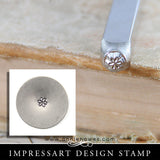 Impressart Metal Stamps - Small Flower Design Stamp