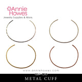 Cuff Bracelet in Hammered Metal. Nunn Design.