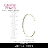 Cuff Bracelet in Hammered Metal. Nunn Design.