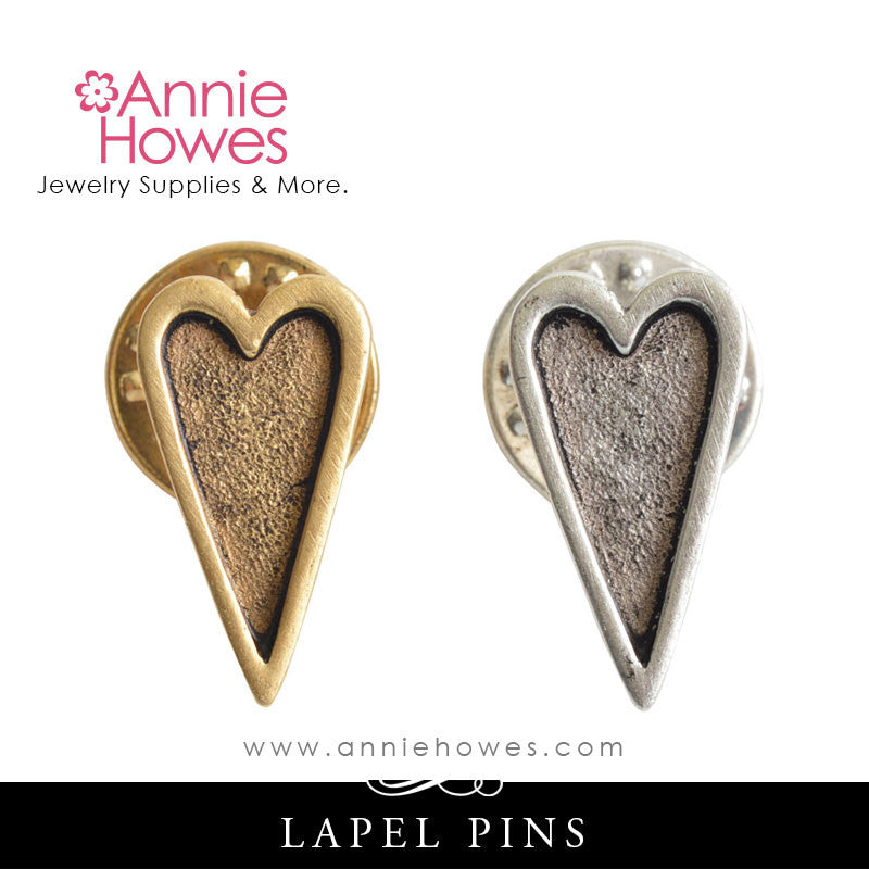 Lapel Pin - Mini Heart. Nunn Design.
