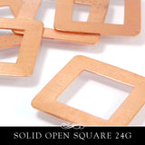 Copper Metal Stamping Blank 24G Square Washer