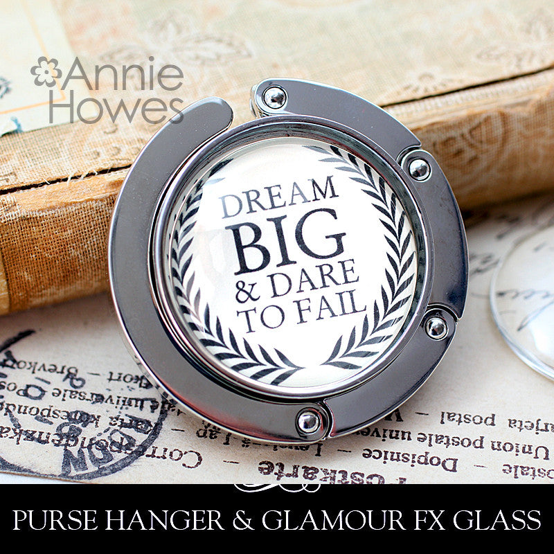Purse Hanger with or without Glass Insert. Easy to make.