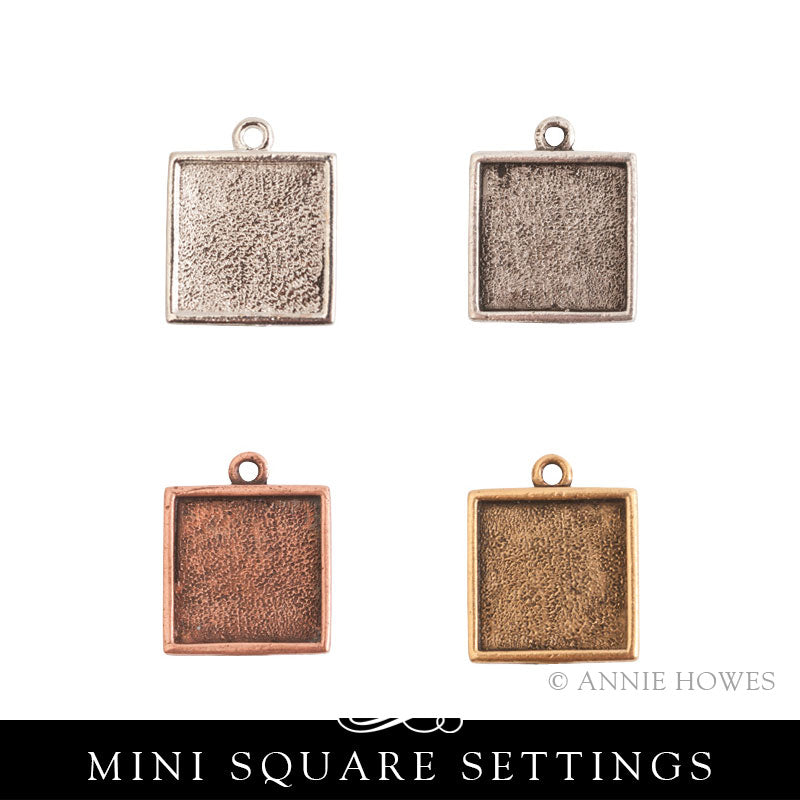Mini Square Charm Setting - MLSS Nunn Design