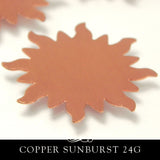 Copper Metal Stamping Blank 24G Sunburst