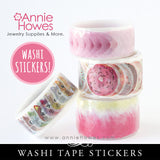 Washi Tape Stickers Kitty Cats flower Petals and Doughnuts