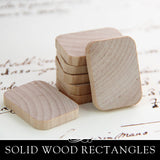 Wood Rectangle Cut Out - 1-3/8 Inch x 3/16 Inch