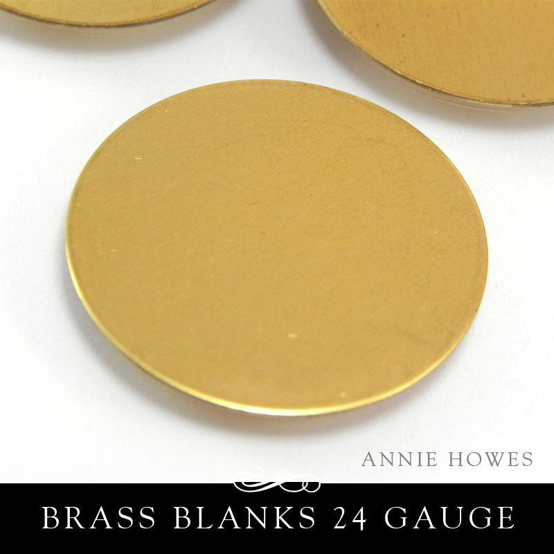 Premium Brass Metal Stamping Blank 184G 1.5 Inch Circles