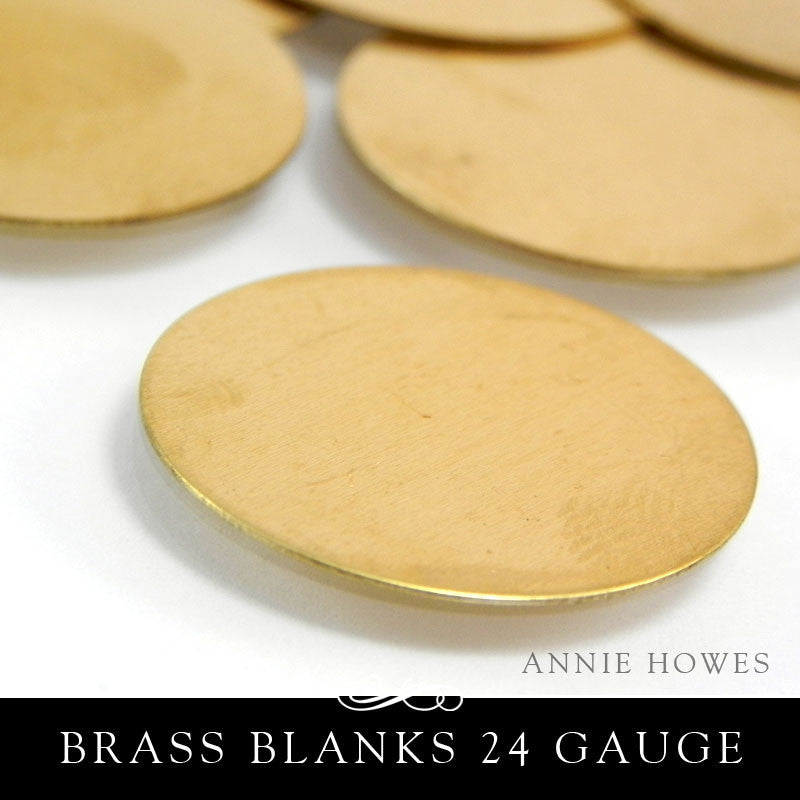 Brass Metal Stamping Blank 24G 25mm 1 Inch Circle