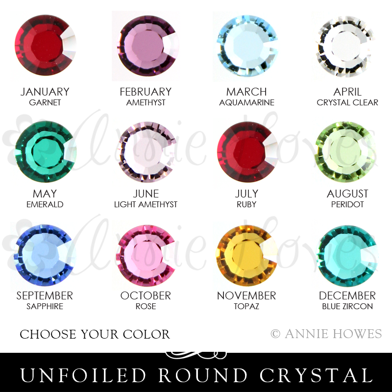 Swarovski Crystal 1128 in Birthstone Pack of 12 for your Locket Love