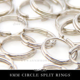 8mm Diameter Steel Split Rings