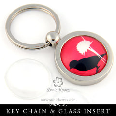 Aanraku Blank Key Holder With Glass - Circle